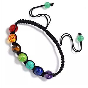 Men women 7 chakra Gemstone beads bracelet